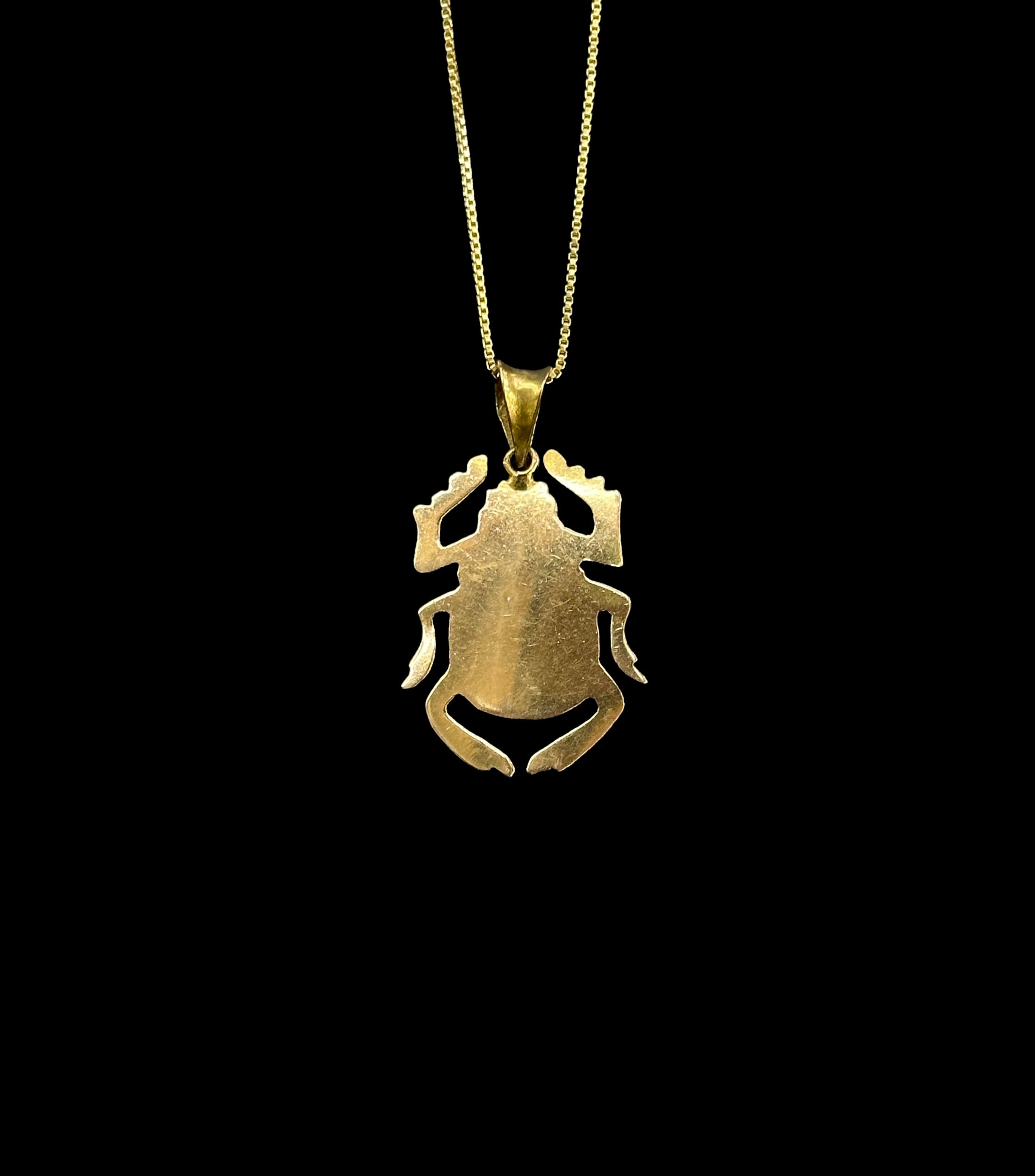18k Scarab Pendant