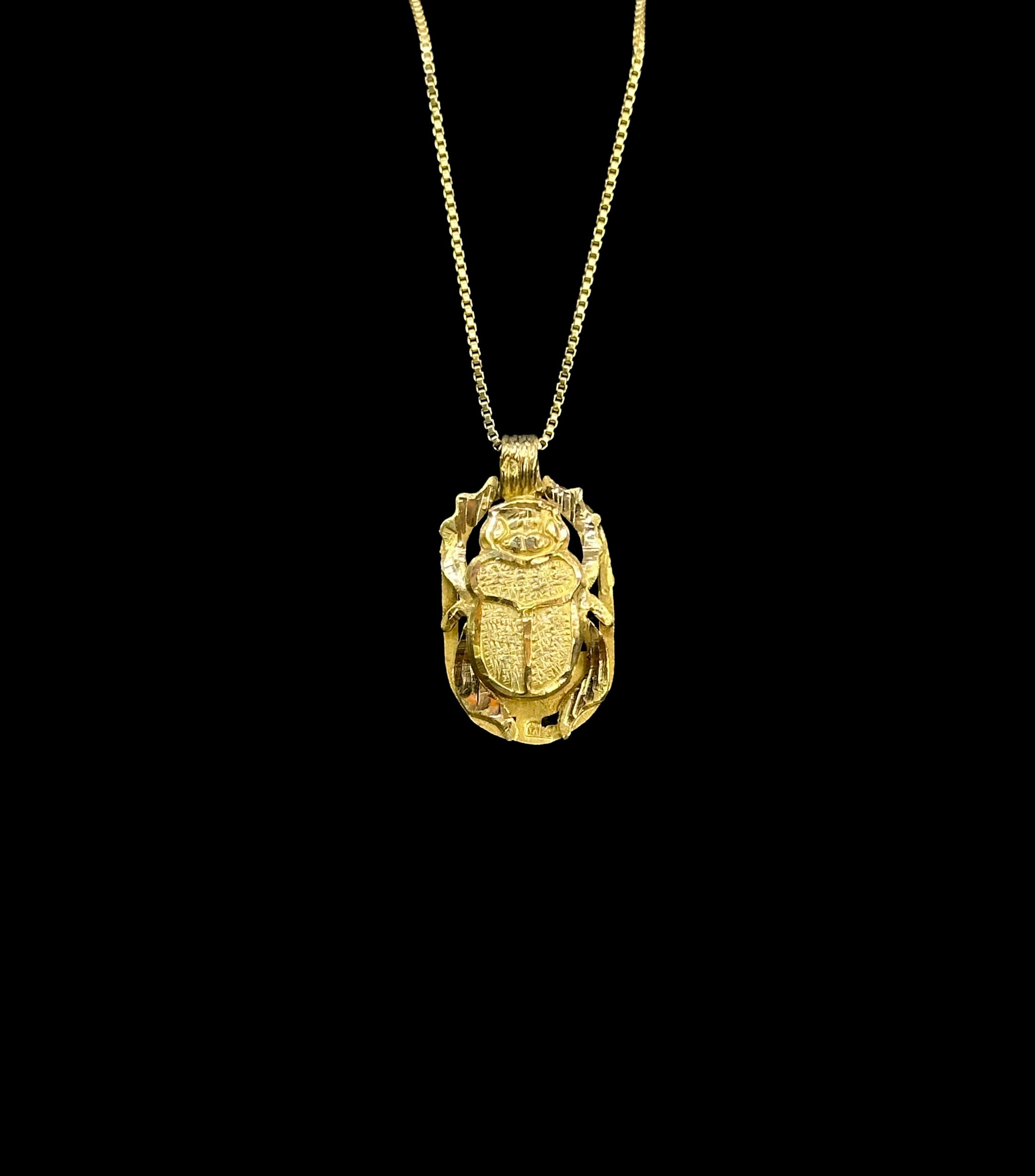18k Scarab Pendant