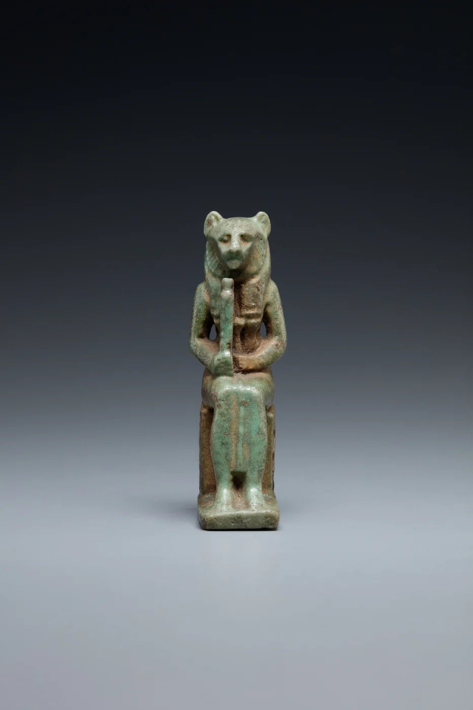 Sakhmet Amulet; faience.