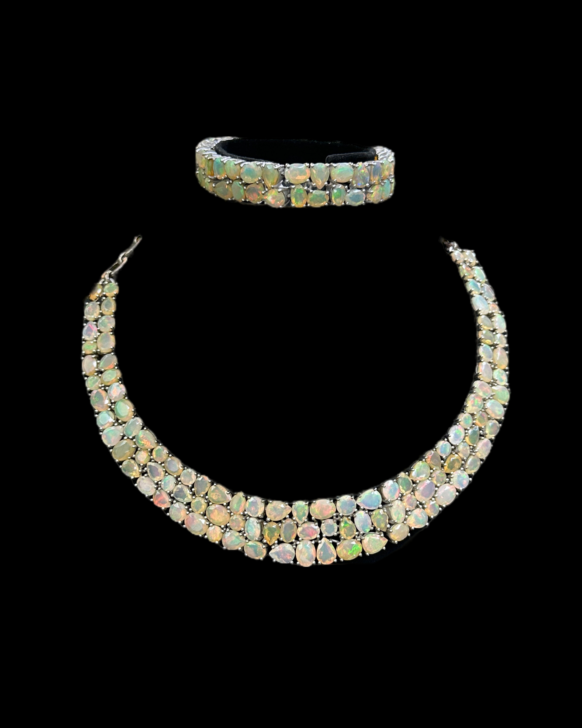 Australian Opal Necklace & Bracelet