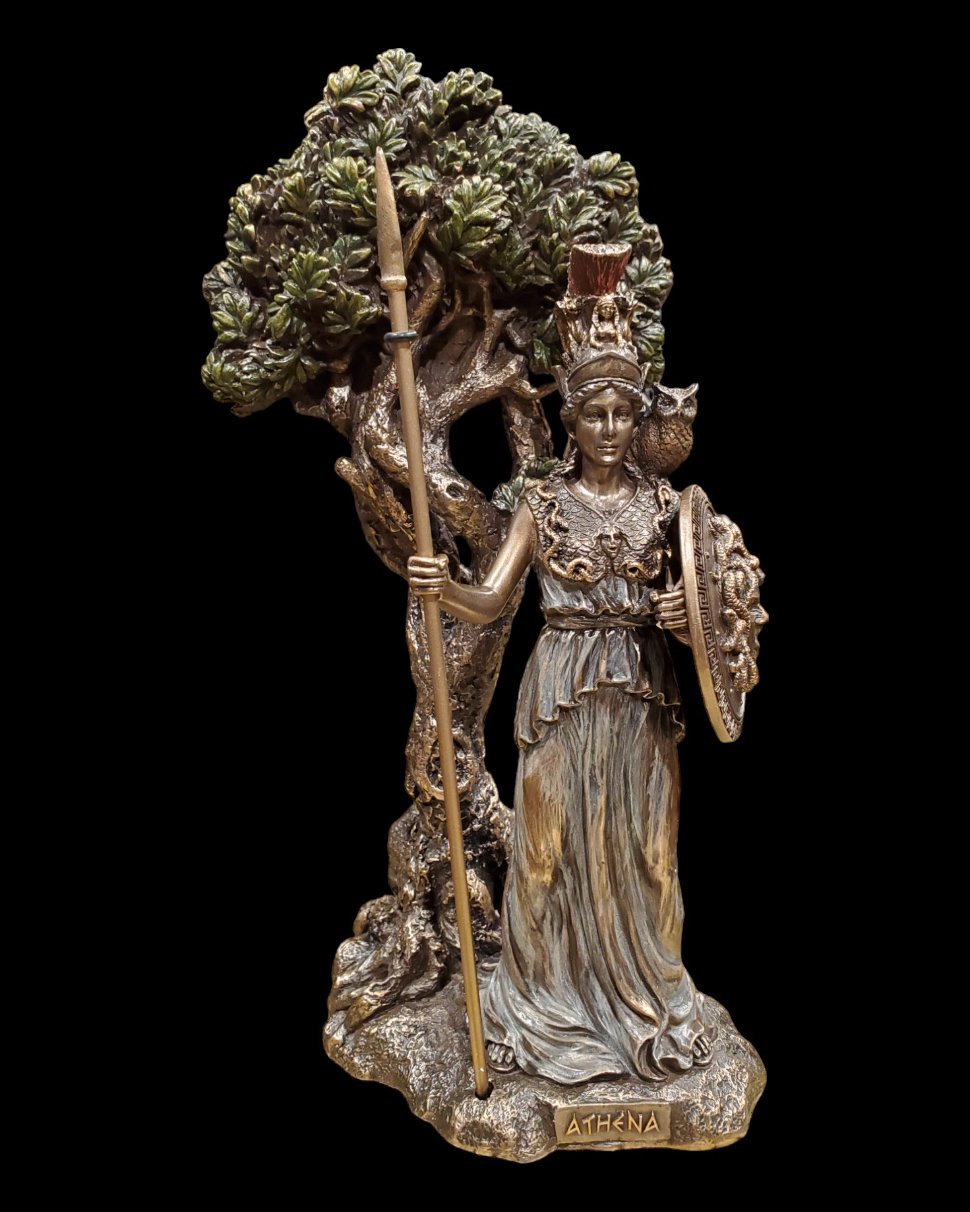 Athena Under the Sacred Olive Tree Statue