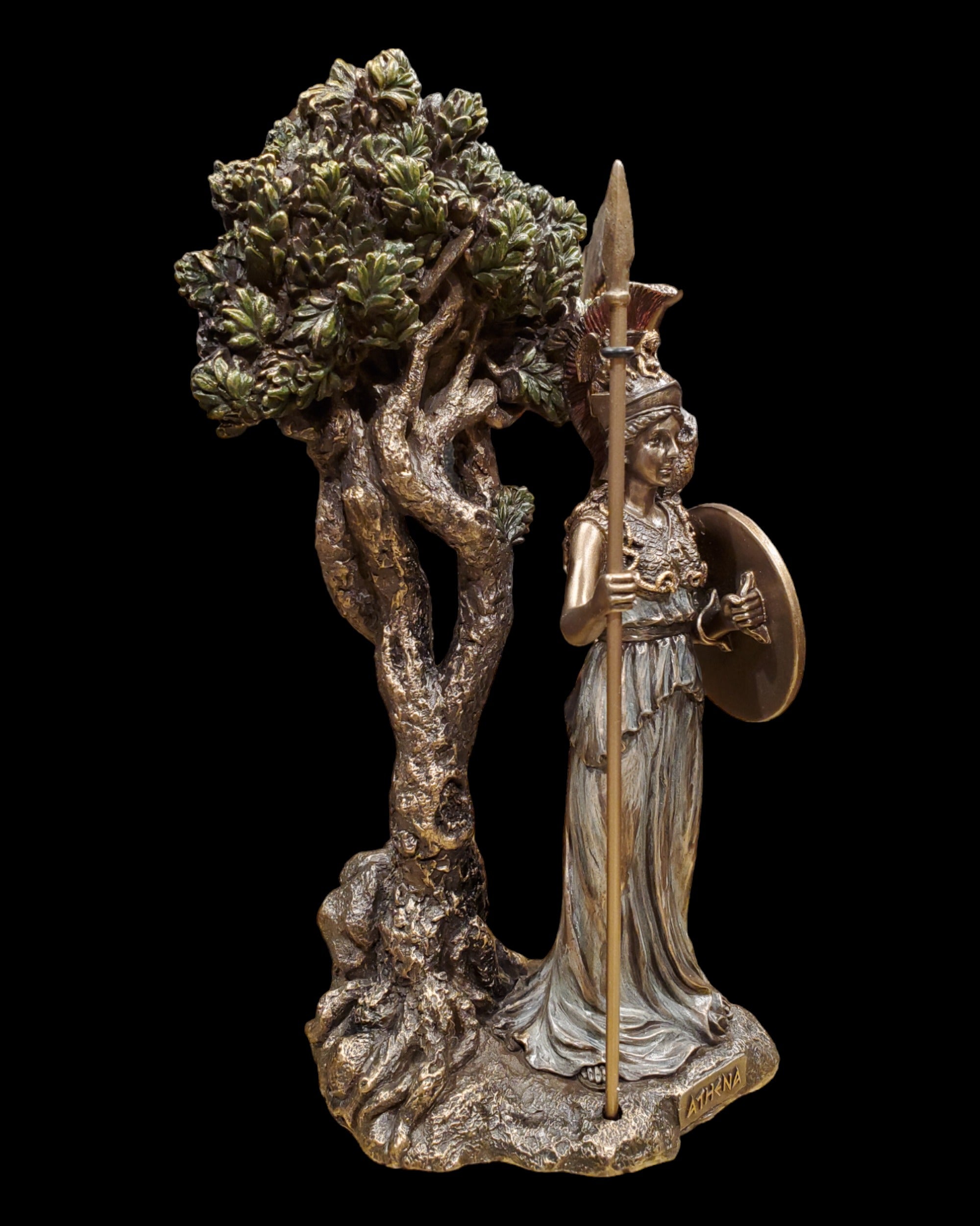 Athena Under the Sacred Olive Tree Statue