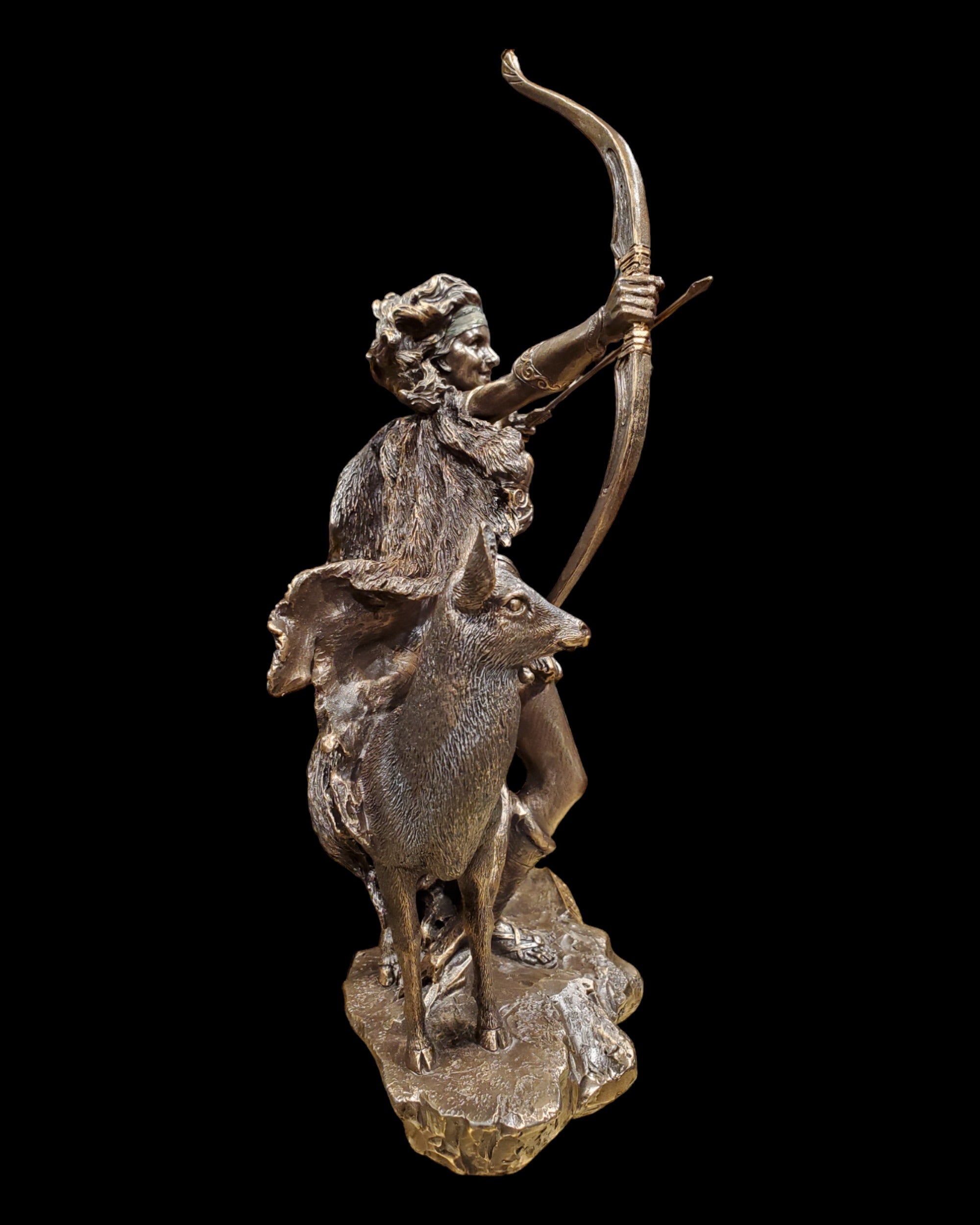 Ancient Greek Goddess Artemis Statue