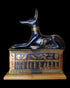 Anubis On Sarcophagus Statue - Made in Egypt