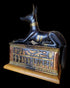 Anubis On Sarcophagus Statue - Made in Egypt