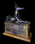 Anubis On Sarcophagus Statue - Made in Egypt