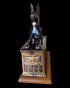 Anubis On Sarcophagus Statue - Made in Egypt