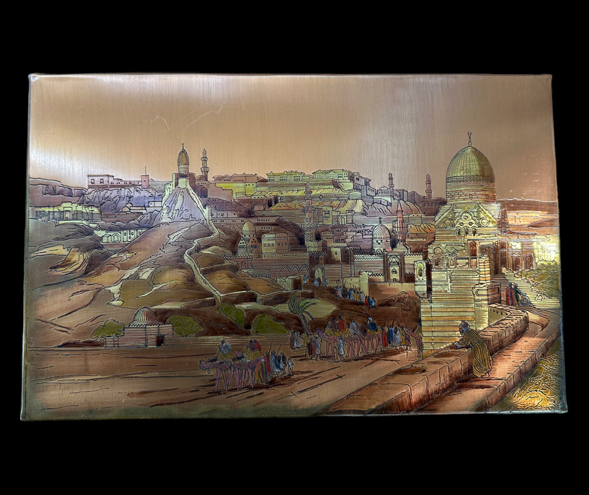 Citadel of Cairo Copper Etching