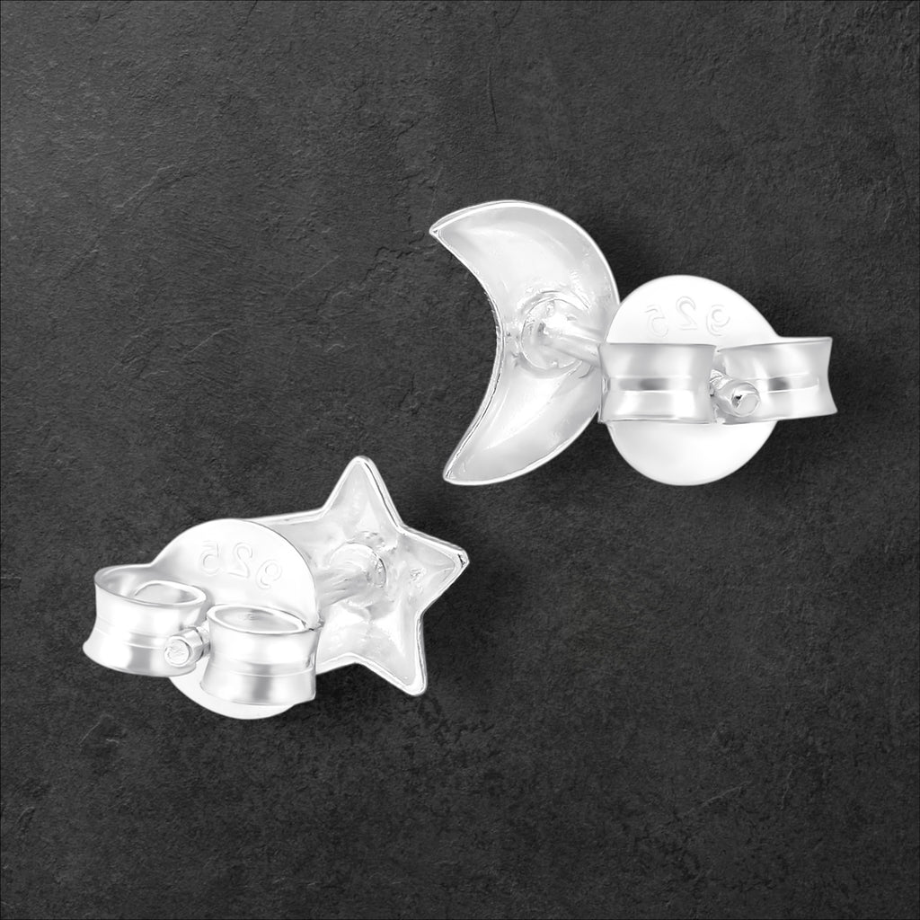 Moon and Star Earrings