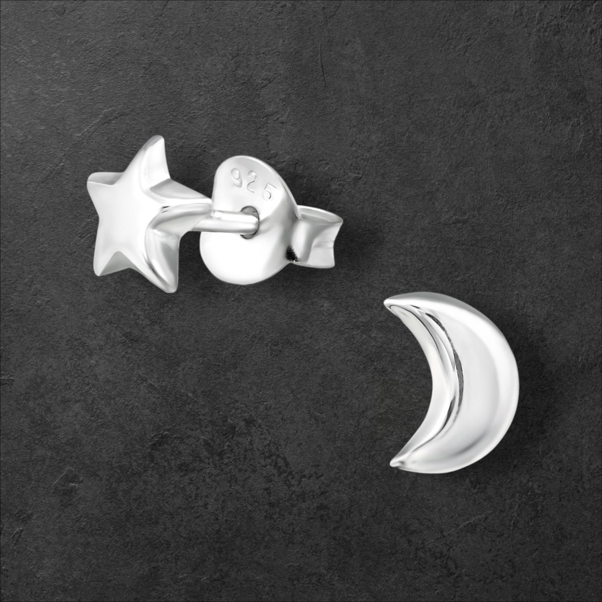 Moon and Star Earrings