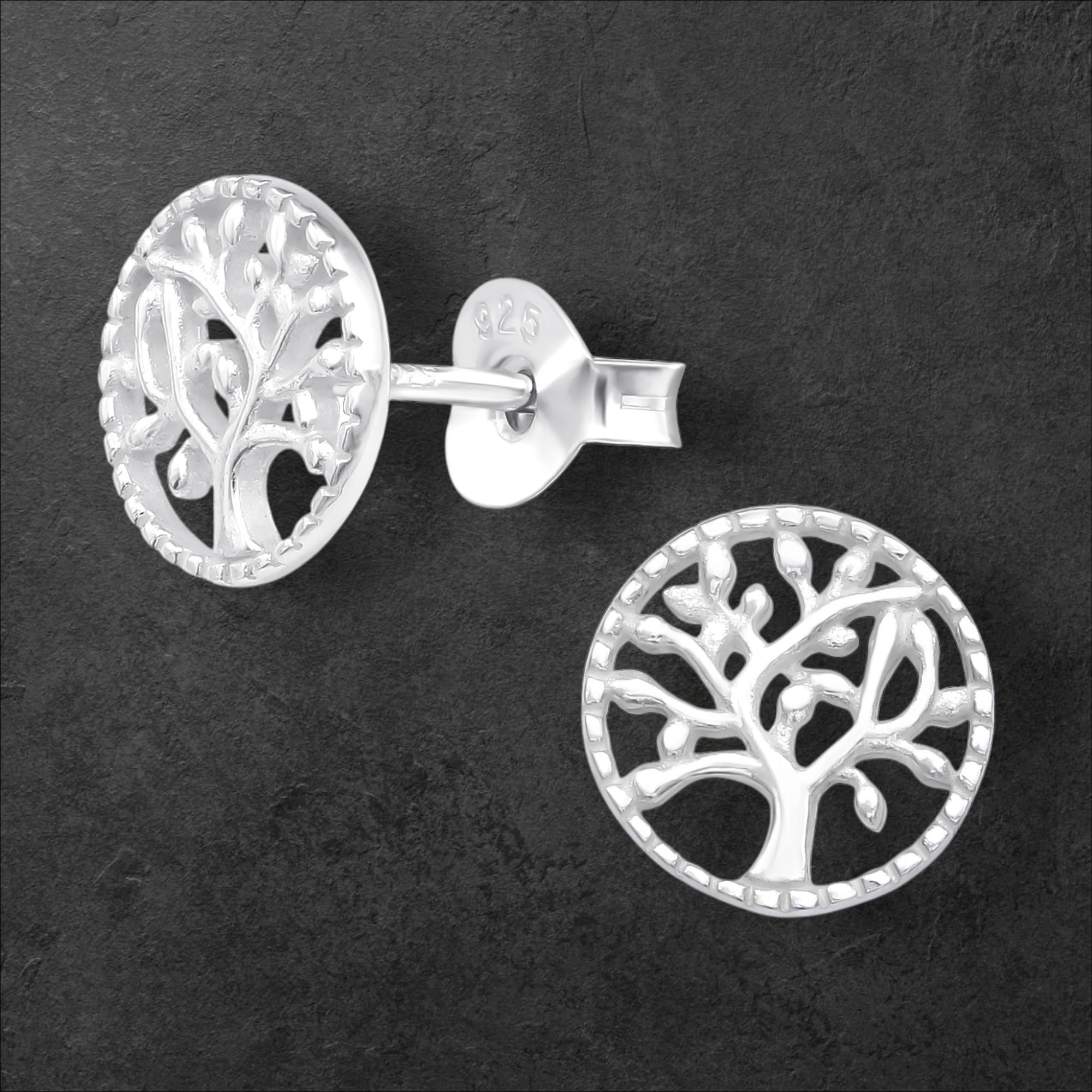 Tree of Life Stud Earrings