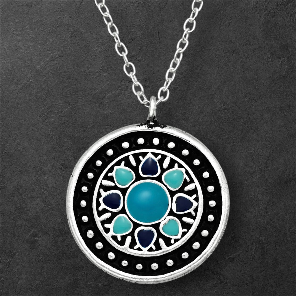 Abstract Flower Necklace
