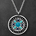 Abstract Flower Necklace