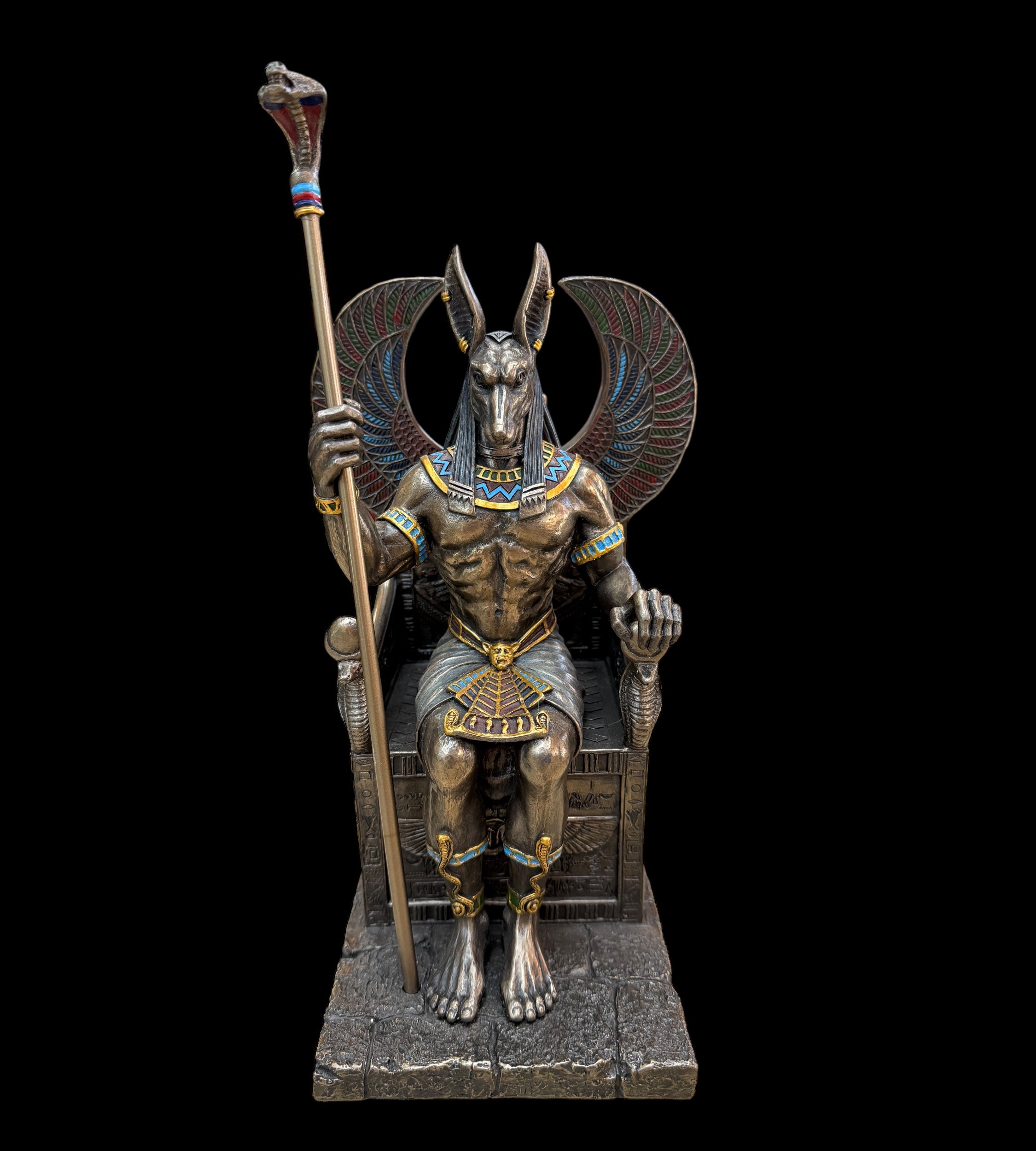 Anubis Seated in Throne Statue