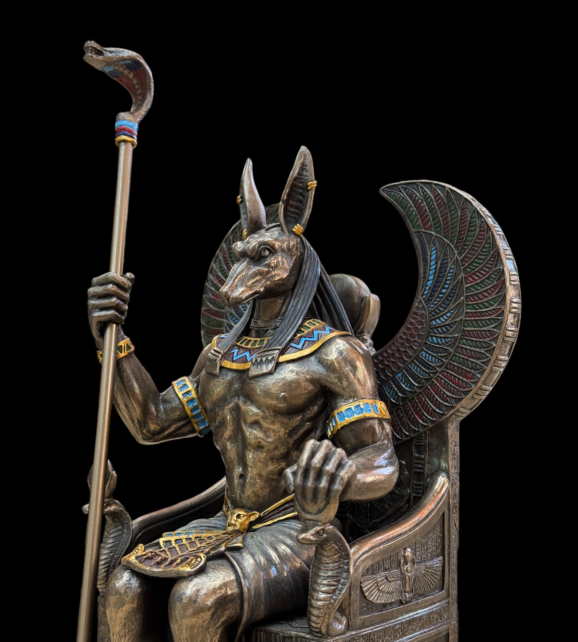 Anubis Seated in Throne Statue