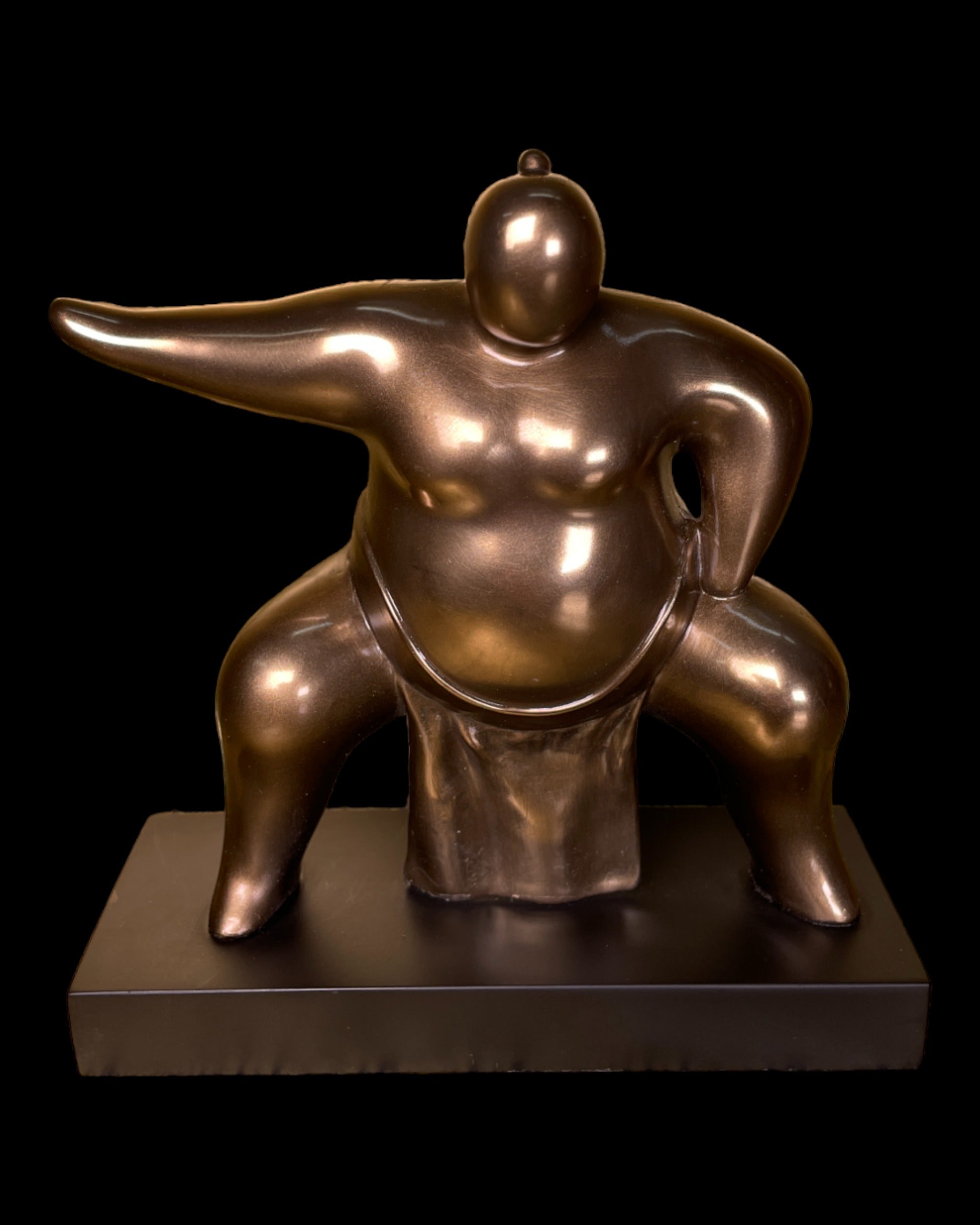 Squatting Sumo Statue