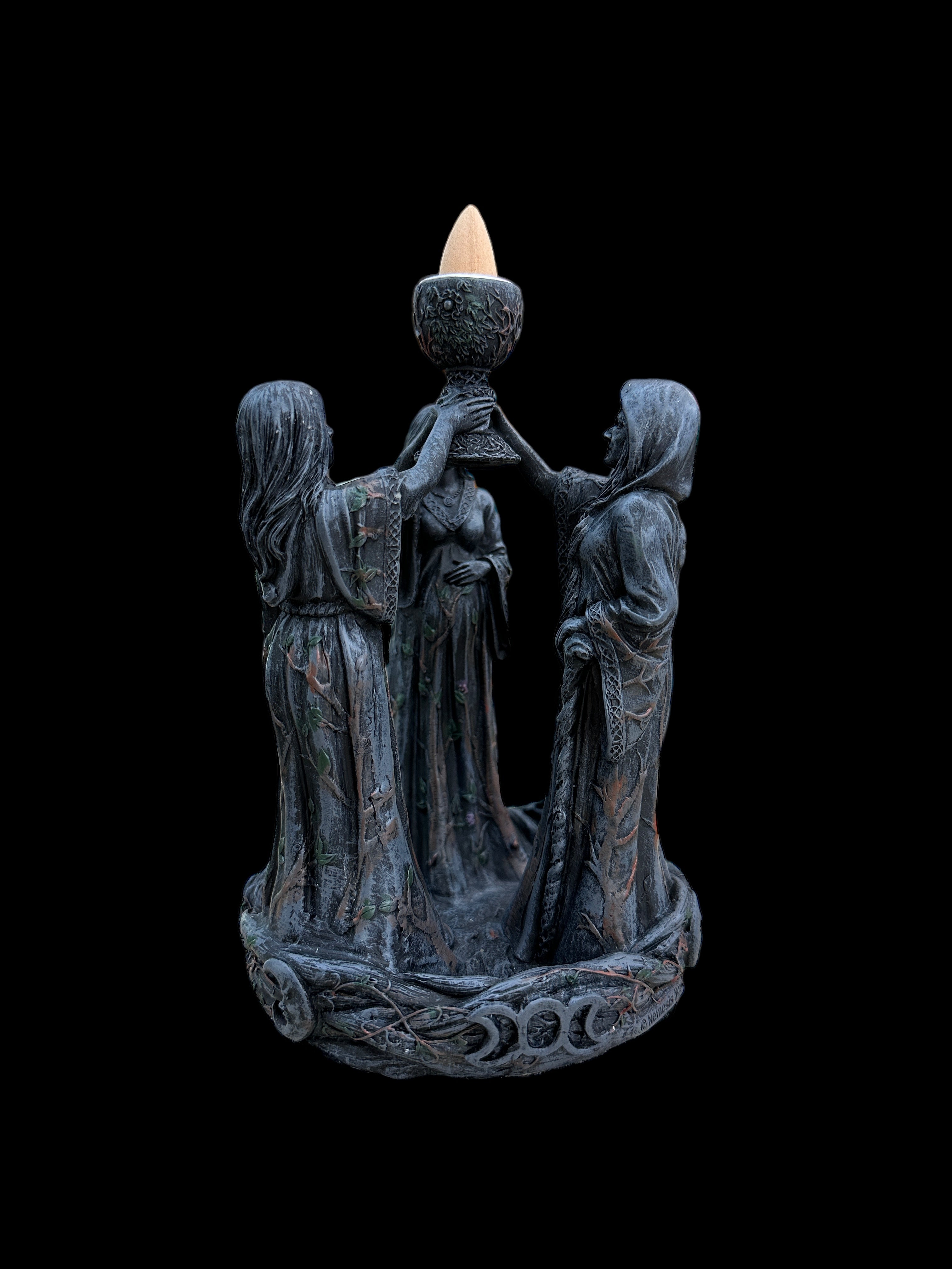 Mother, Maiden & Crone Backflow Incense Burner