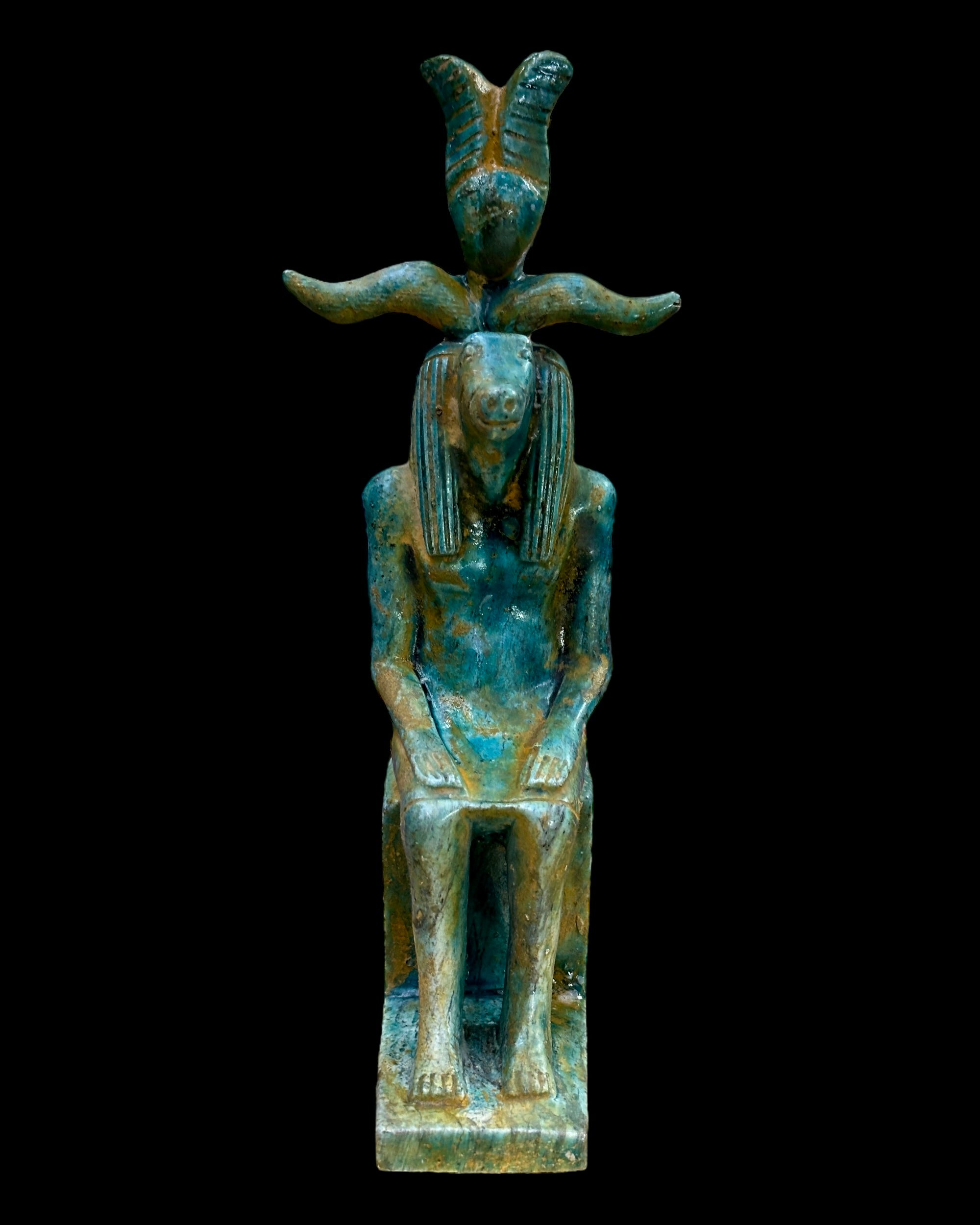 Khnum Statue - Faience