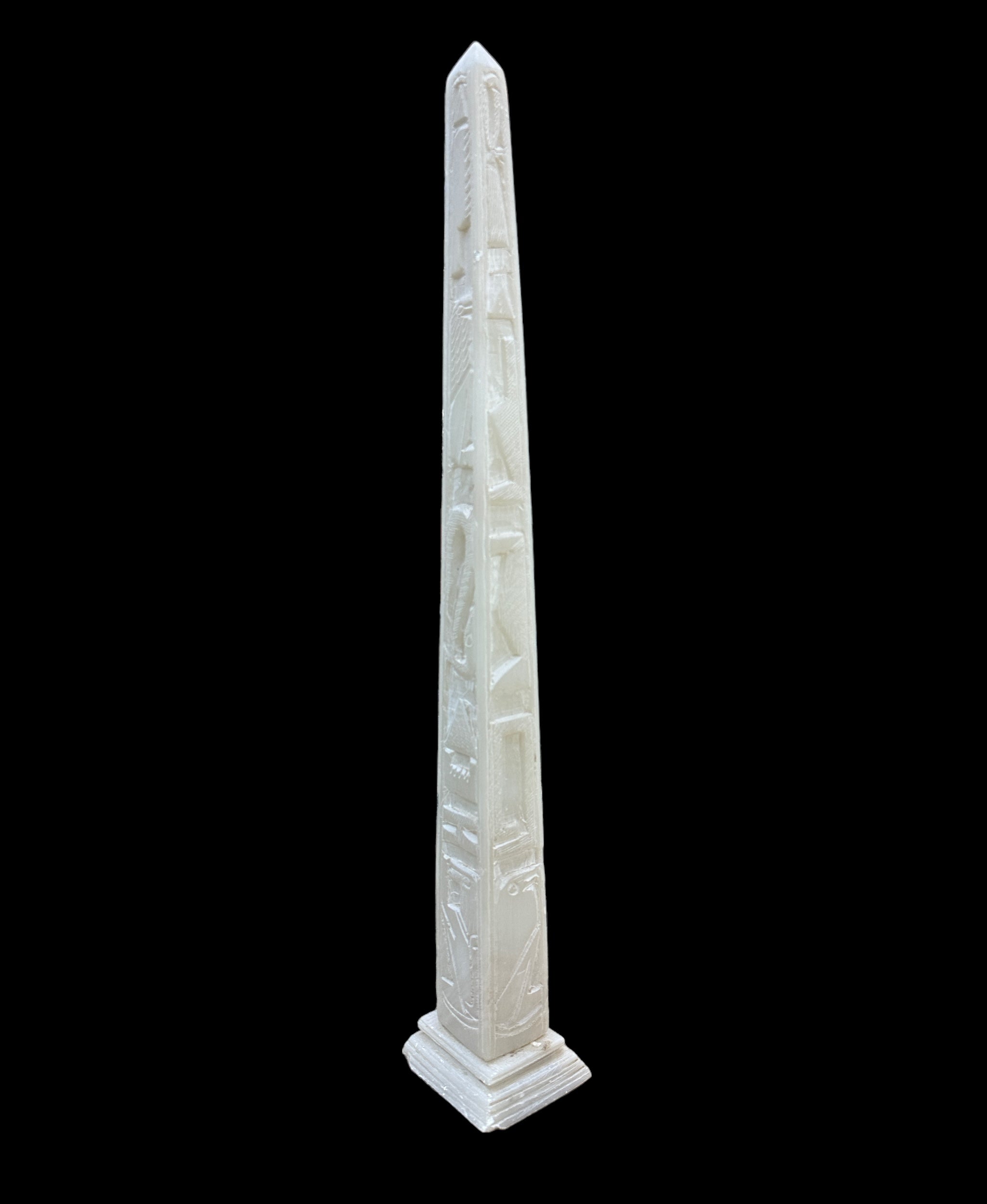 Egyptian Obelisk - Handcarved Soapstone Statue