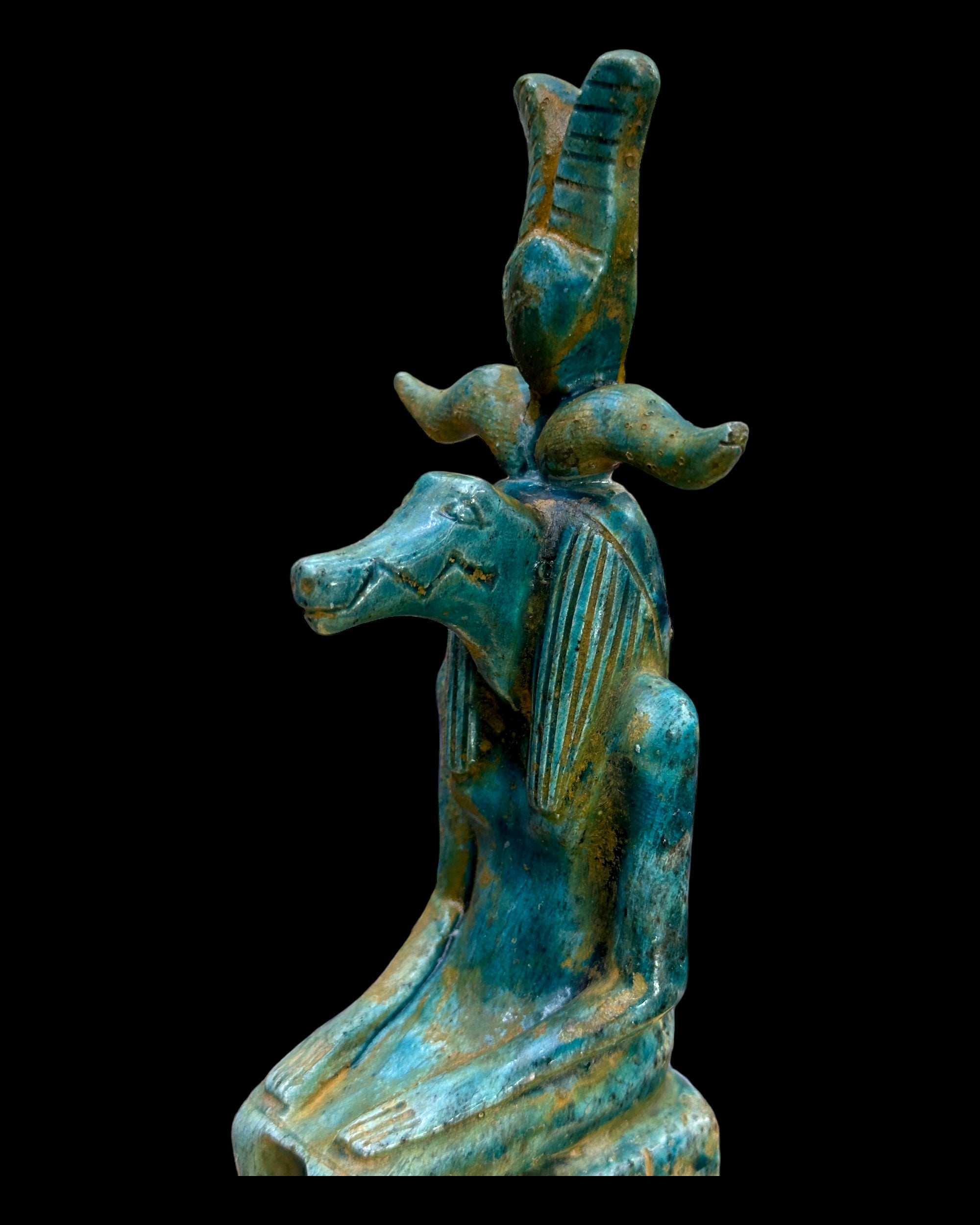 Khnum Statue - Faience