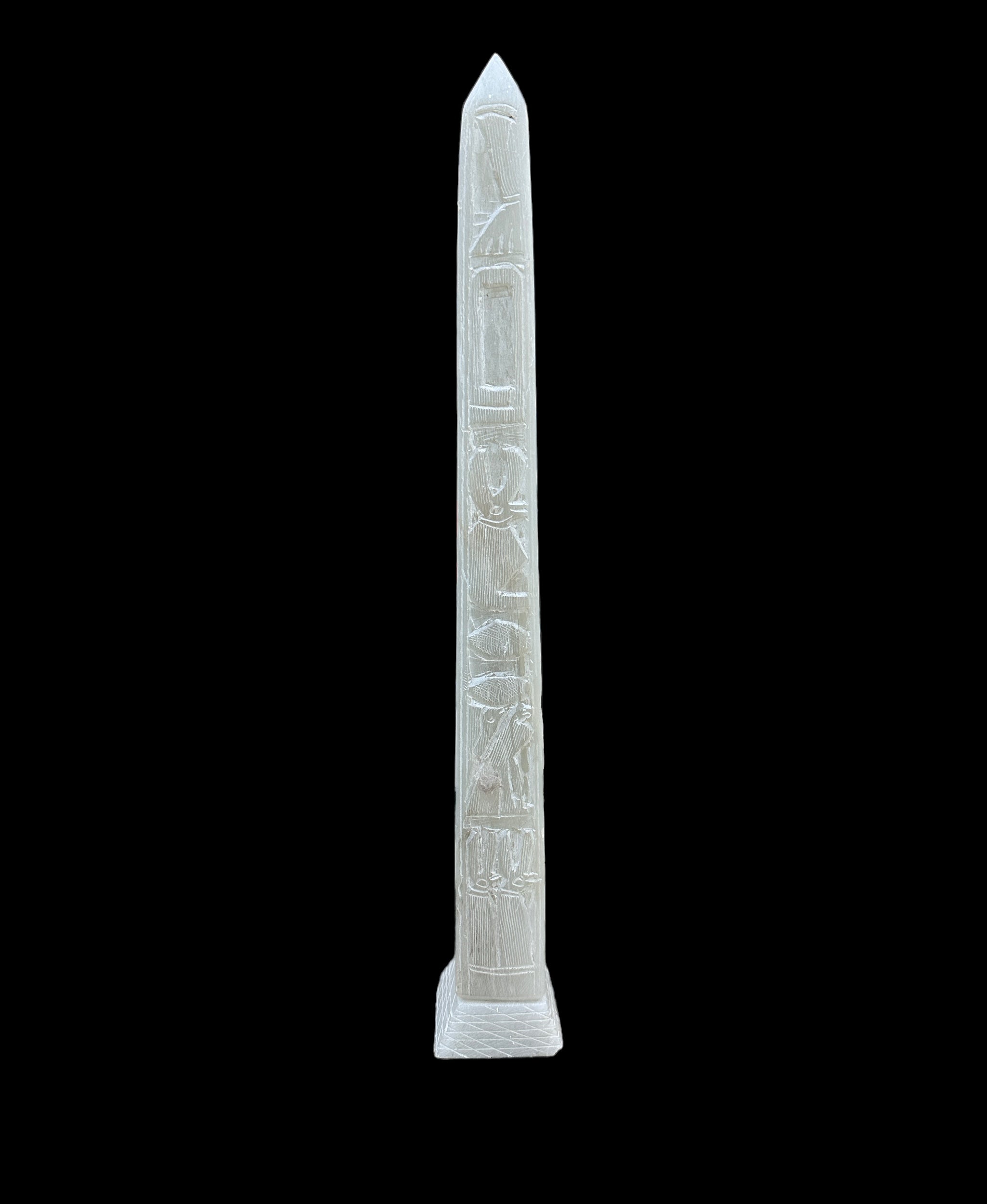 Egyptian Obelisk - Handcarved Soapstone Statue