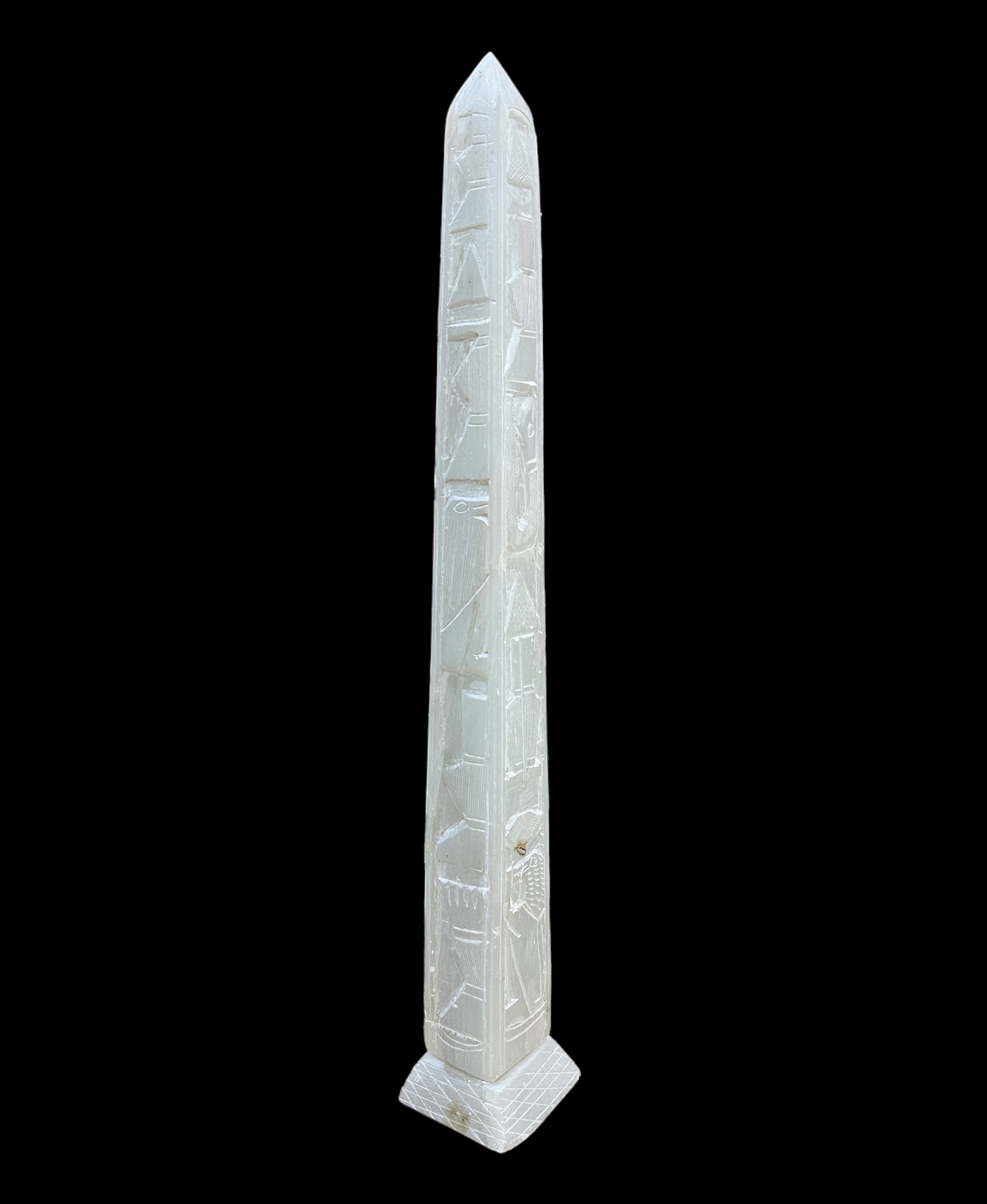 Egyptian Obelisk - Handcarved Soapstone Statue