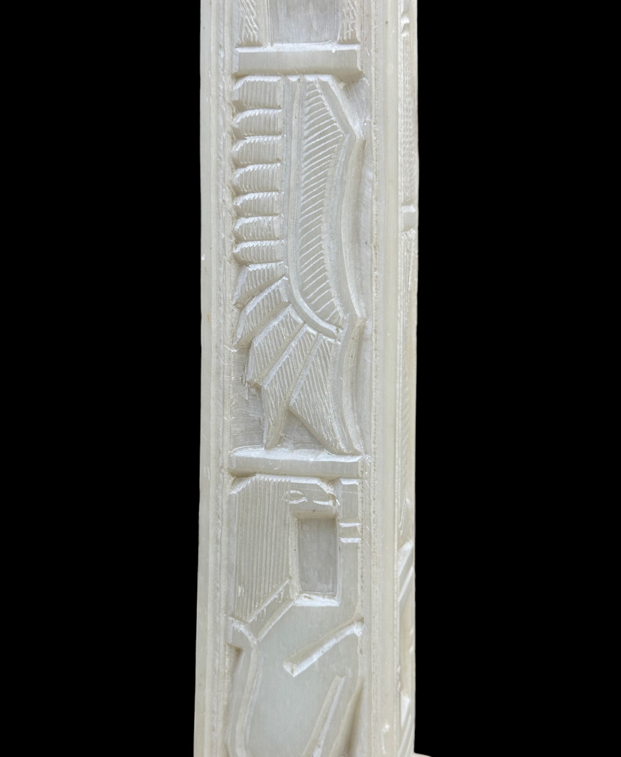 Egyptian Obelisk - Handcarved Soapstone Statue