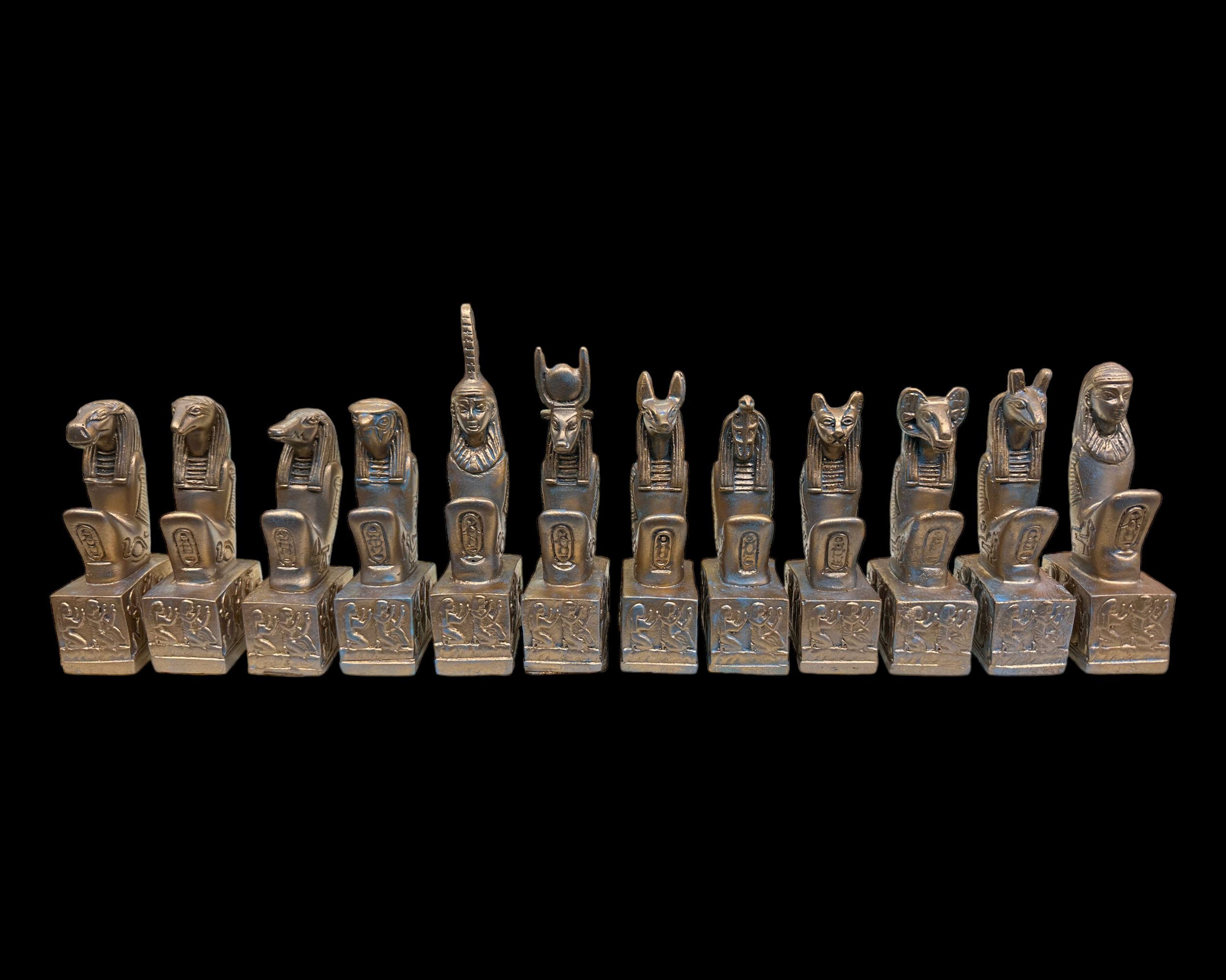 Egyptian Pantheon Statue Set