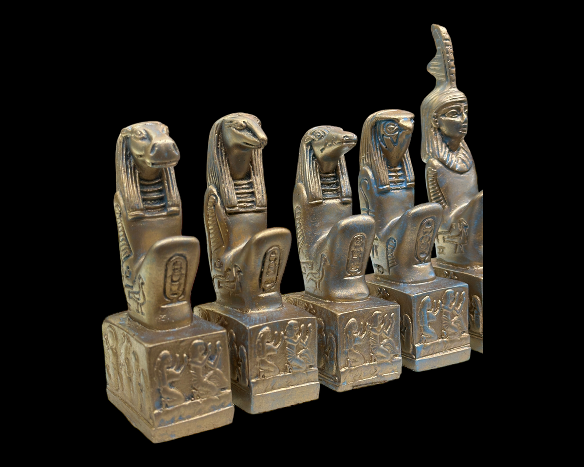 Egyptian Pantheon Statue Set