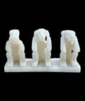 Three Wise Baboons Statue - Handcarved Soapstone