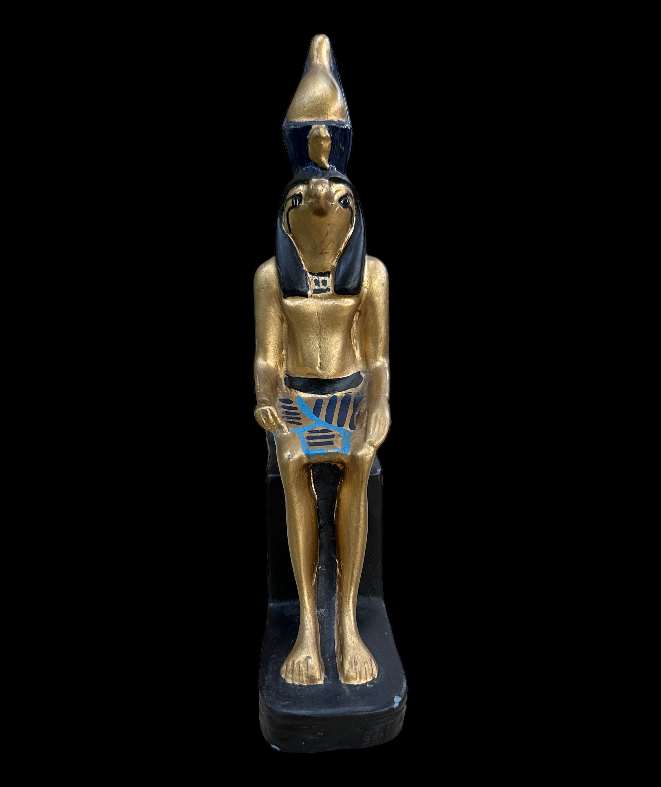 Horus Enthroned Statue- Handcrafted in Egypt