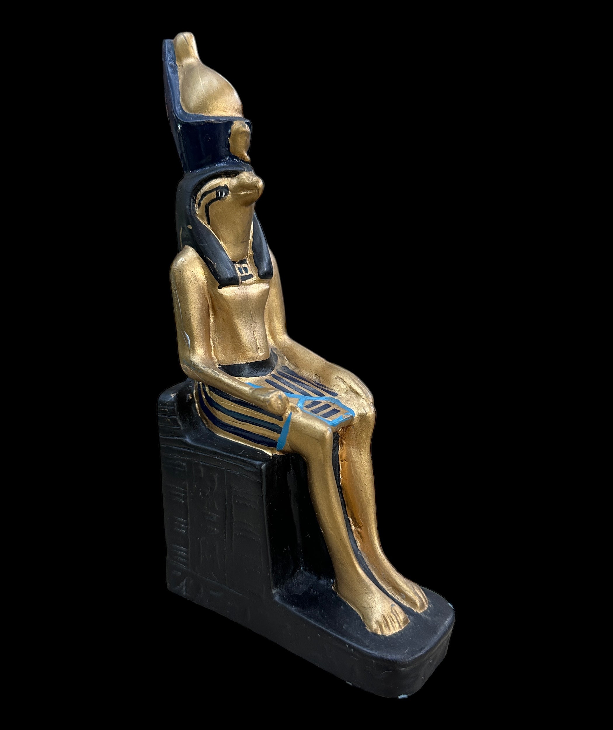 Horus Enthroned Statue- Handcrafted in Egypt