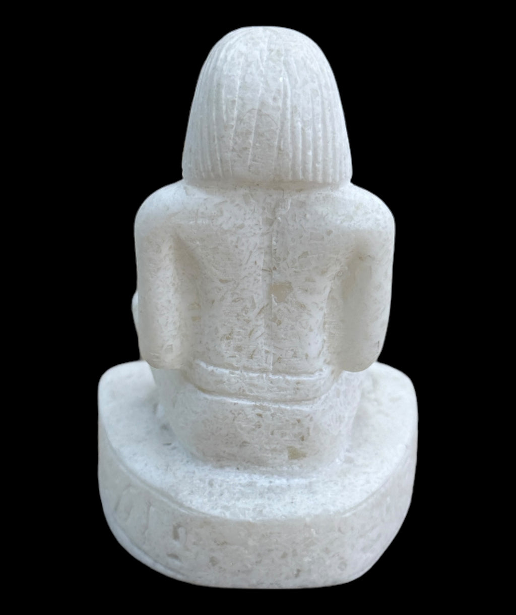 Alabaster Egyptian Scribe Statue - Made in Egypt