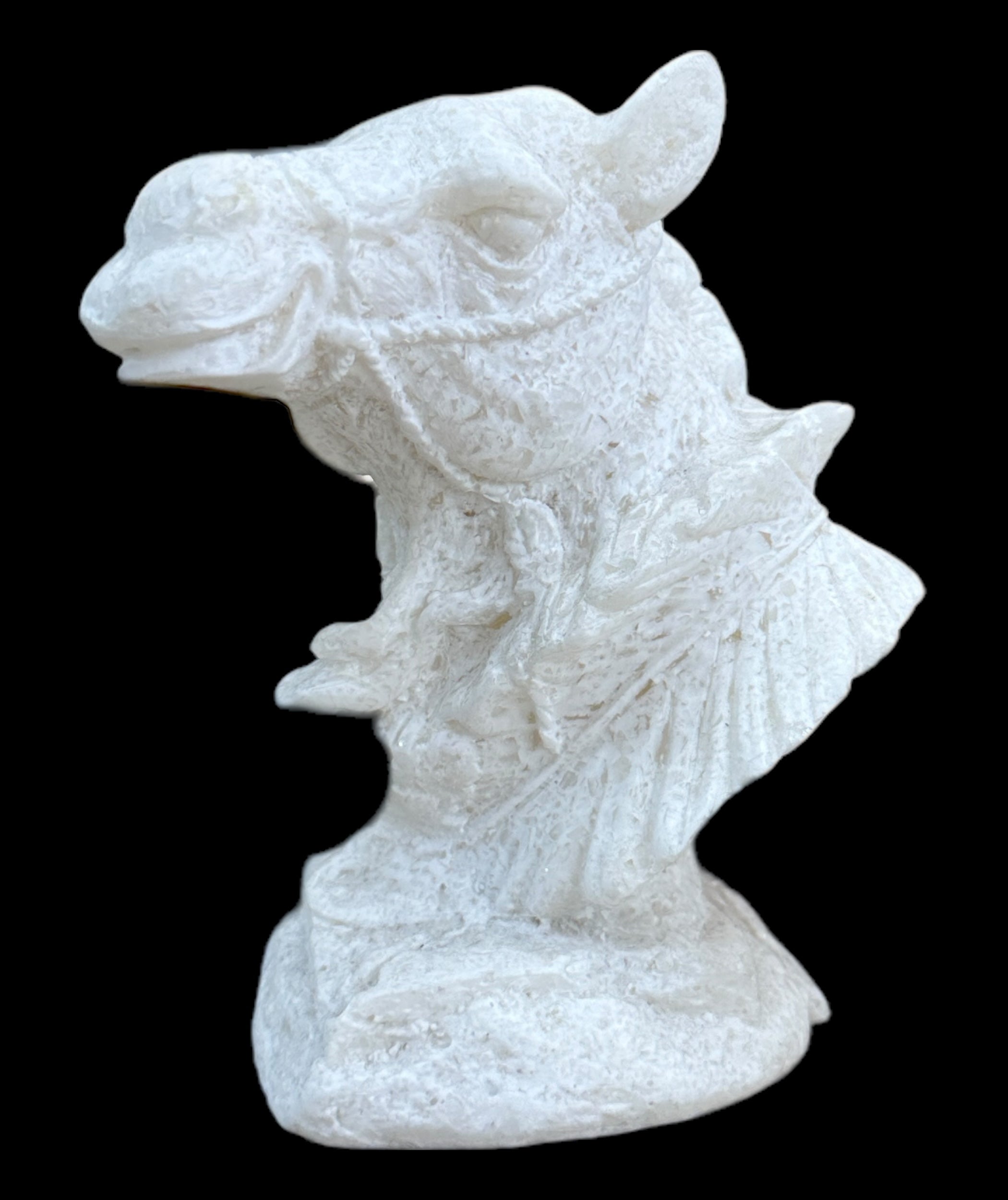 Alabaster Camel Bust Statue