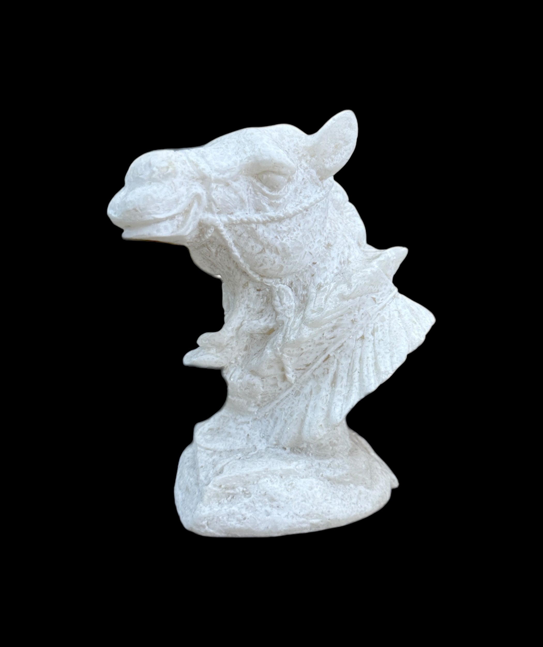 Alabaster Camel Bust Statue