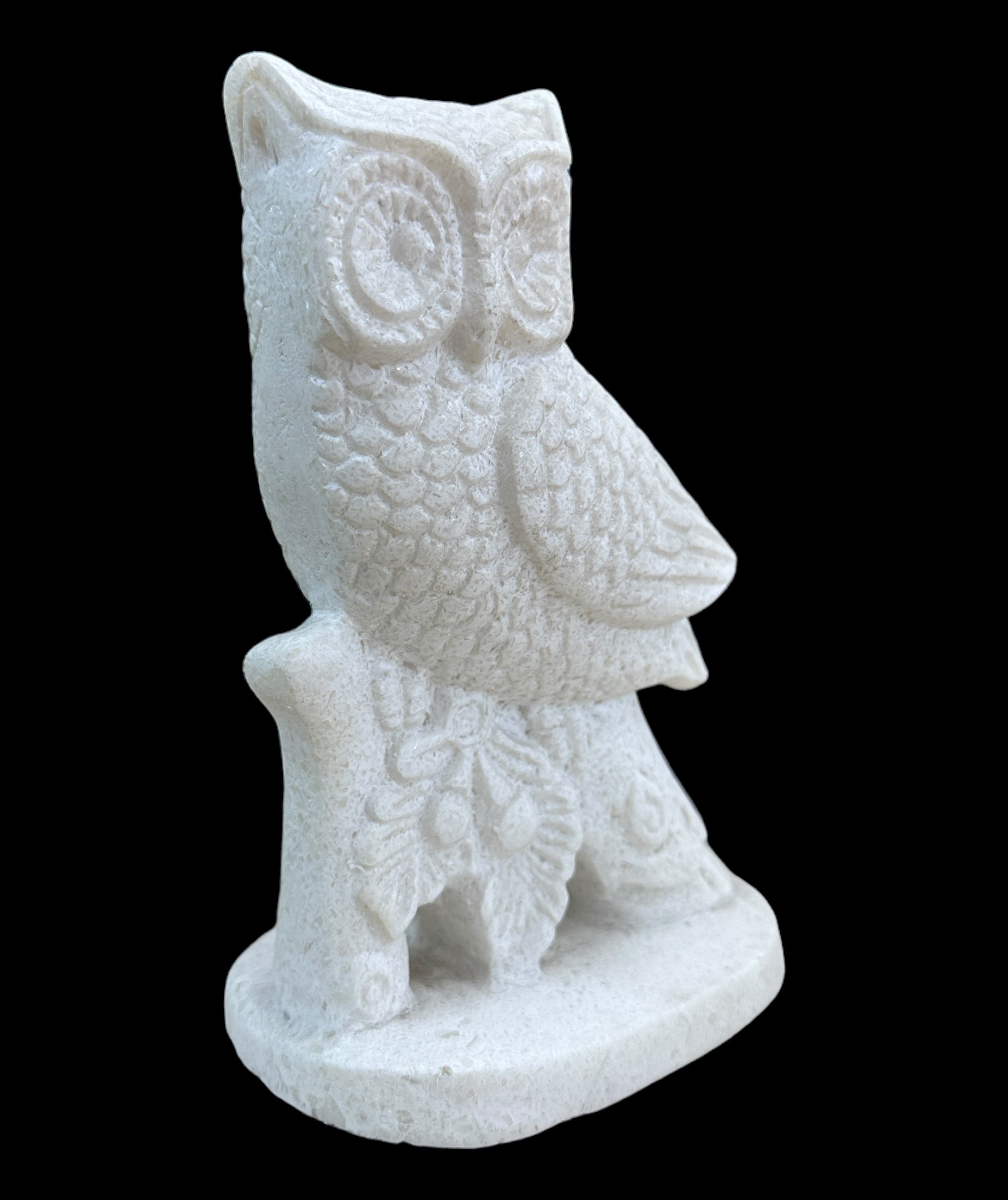 Alabaster Owl Statue - Made in Egypt