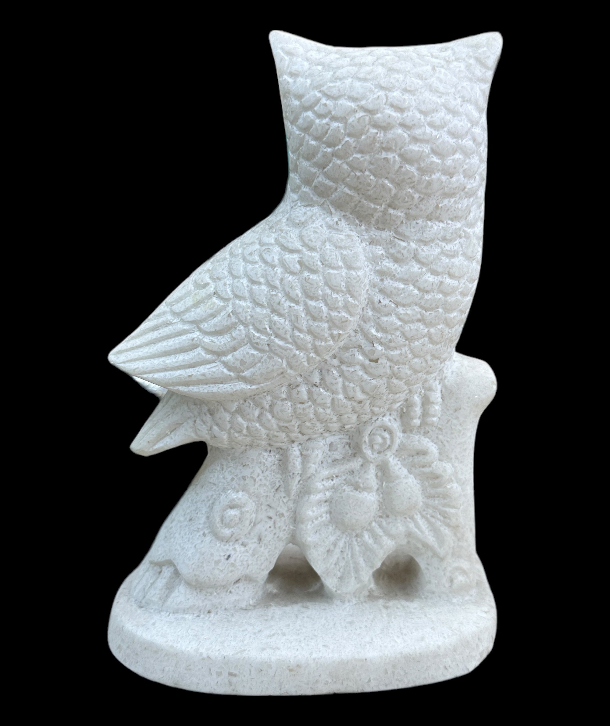 Alabaster Owl Statue - Made in Egypt