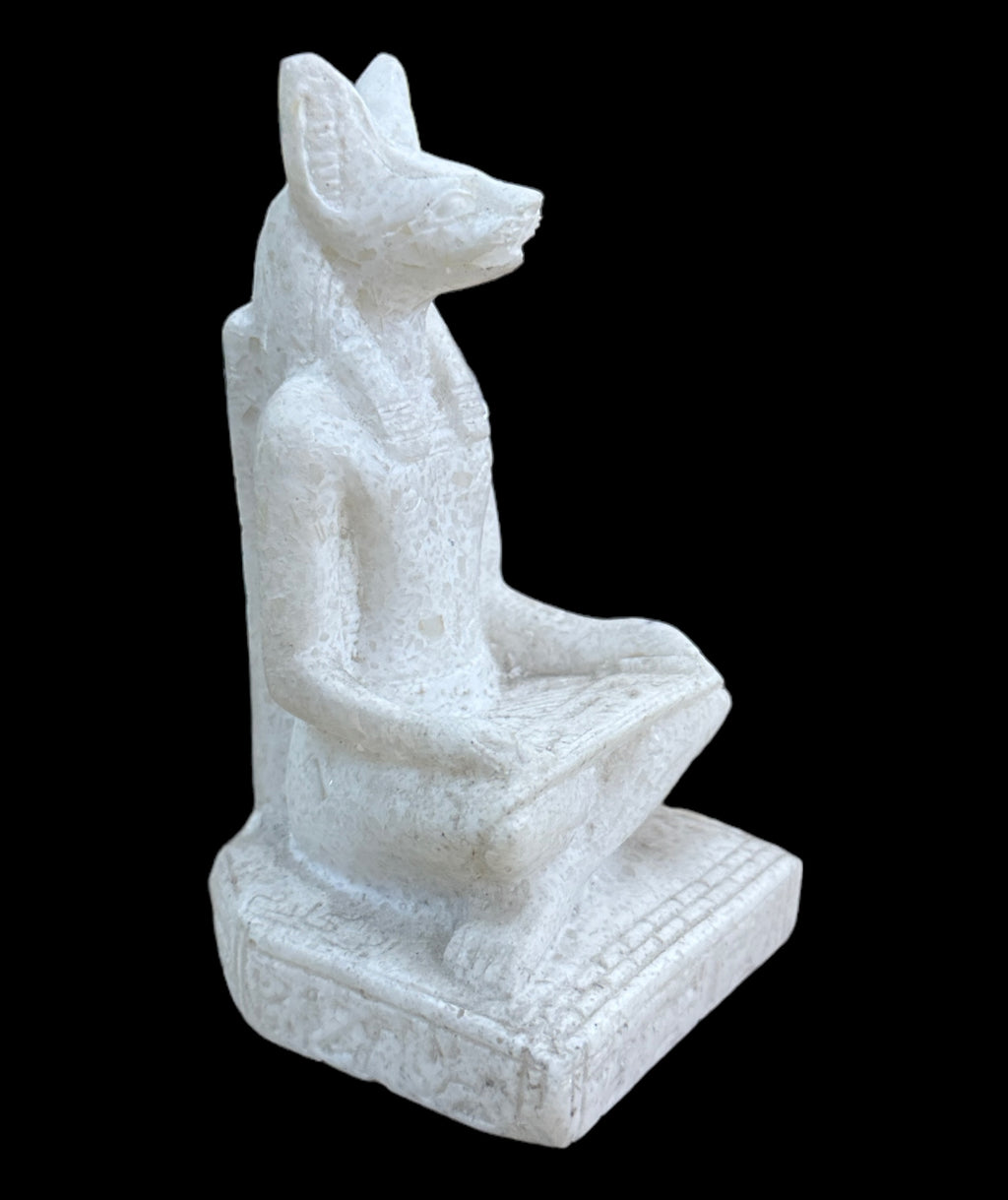 Alabaster Anubis Statue - Made in Egypt