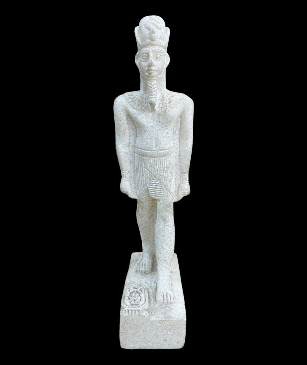 Alabaster Pharaoh Statue - Made in Egypt