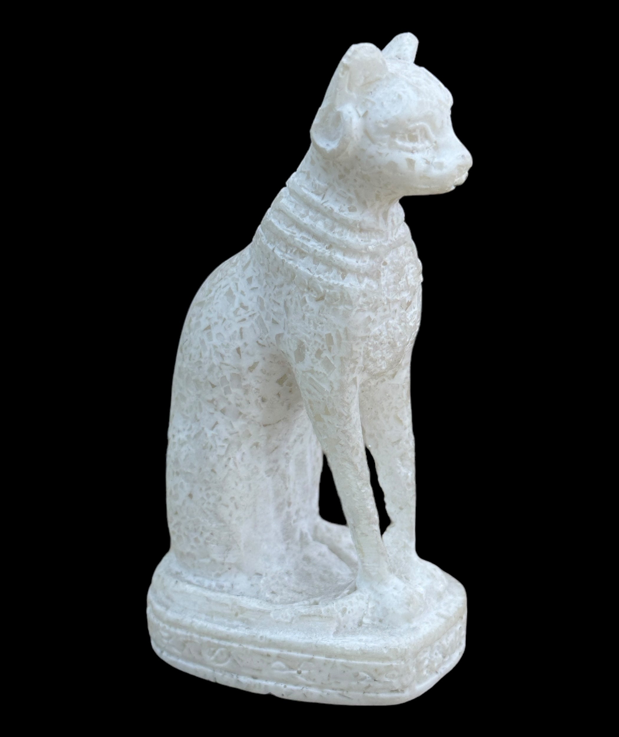 Alabaster Bastet Statue - Made in Egypt