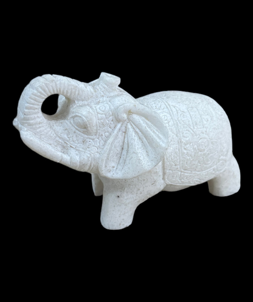 Alabaster Egyptian Elephant Statue - Made in Egypt
