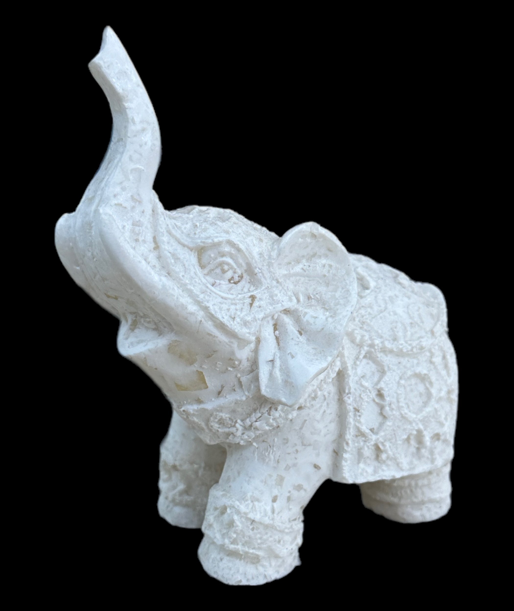 Alabaster Egyptian Elephant Statue - Made in Egypt