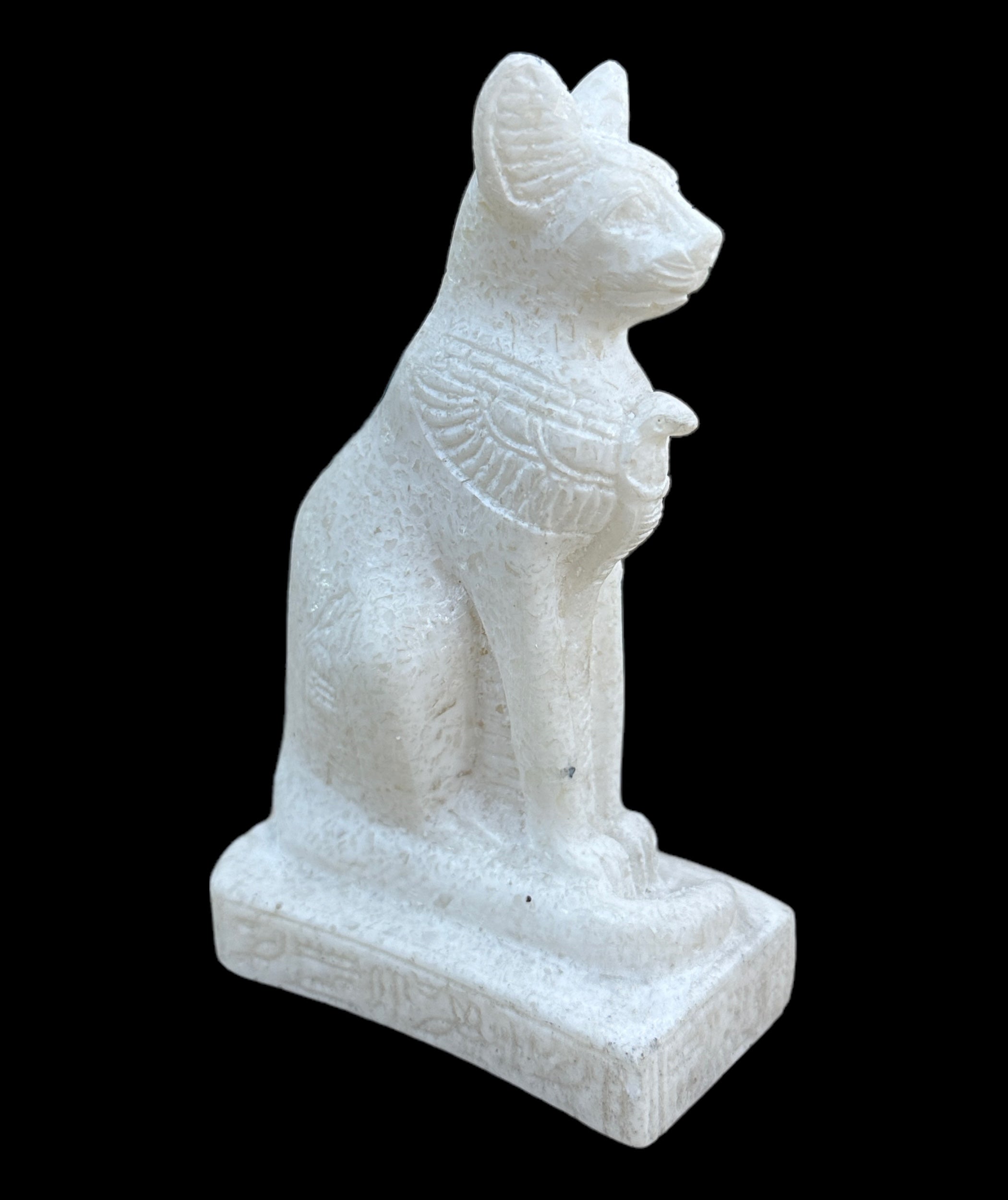 Alabaster Bastet Statue - Made in Egypt