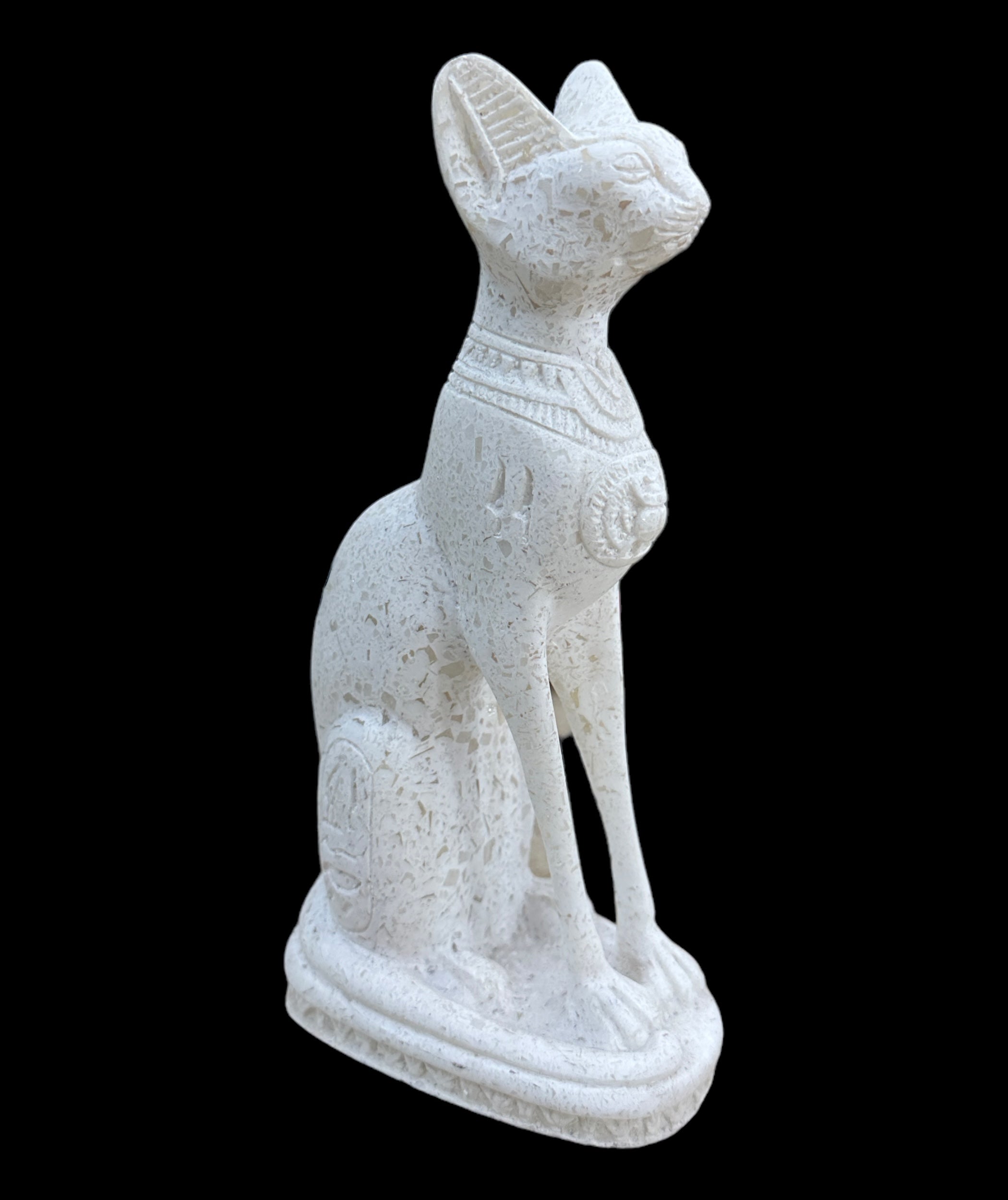 Alabaster Bastet Statue - Made in Egypt