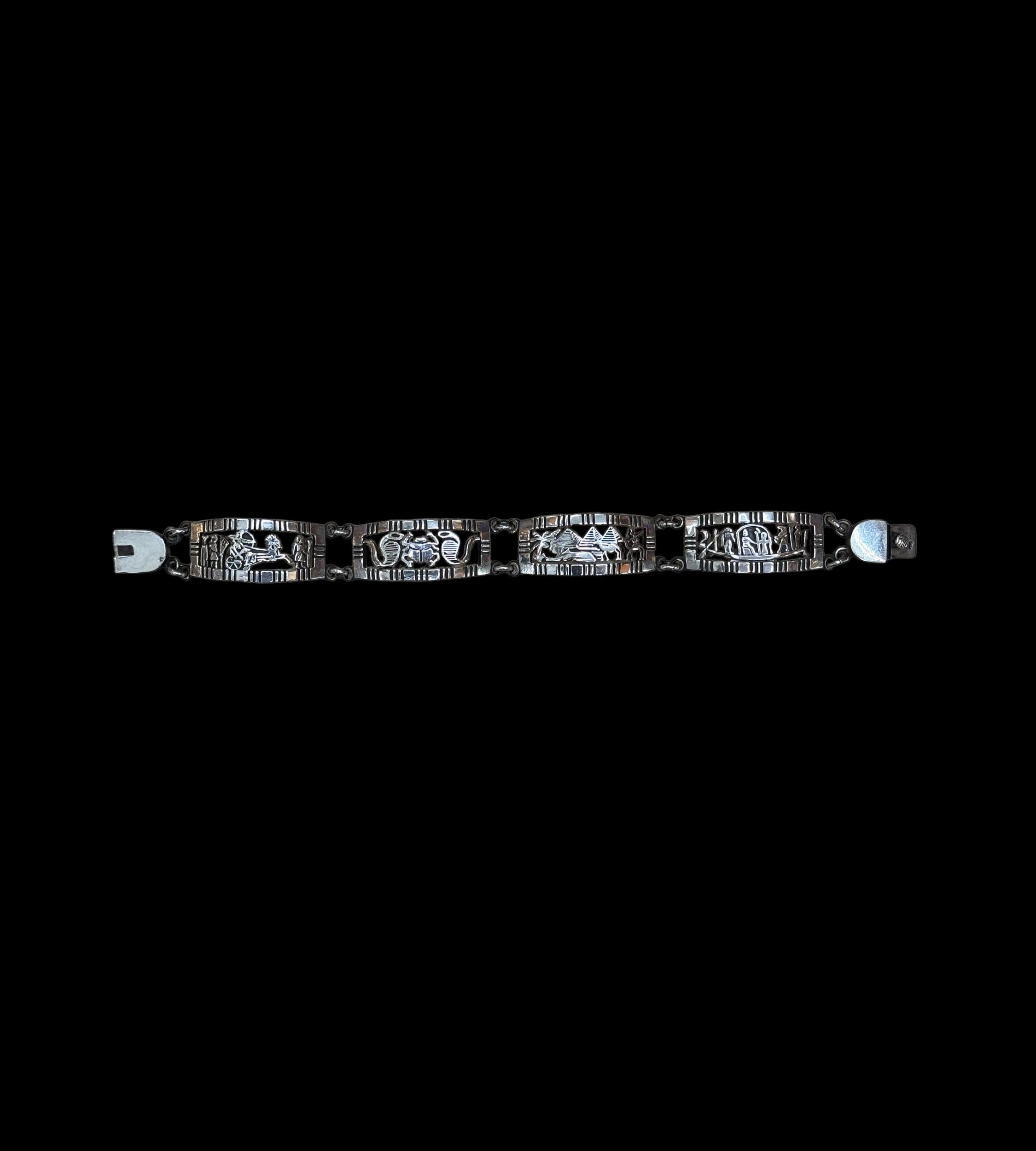 Egyptian Quad Scene Bracelet