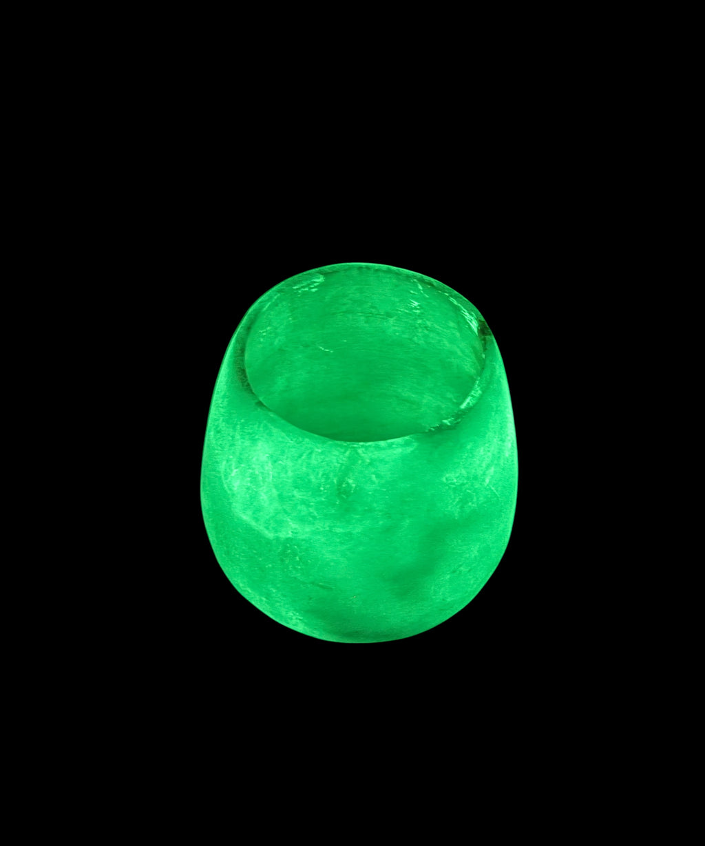 Glow in the Dark Alabaster Vase