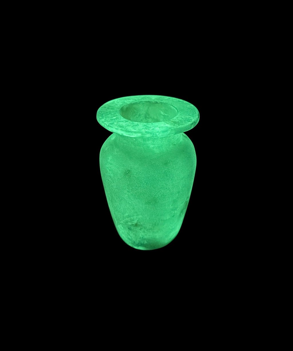 Glow in the Dark Alabaster Vase
