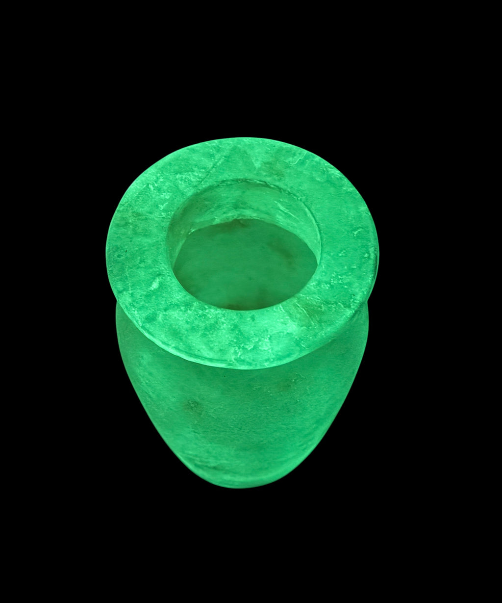 Glow in the Dark Alabaster Vase
