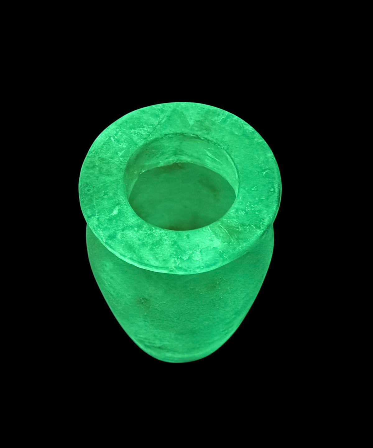 Glow in the Dark Alabaster Vase