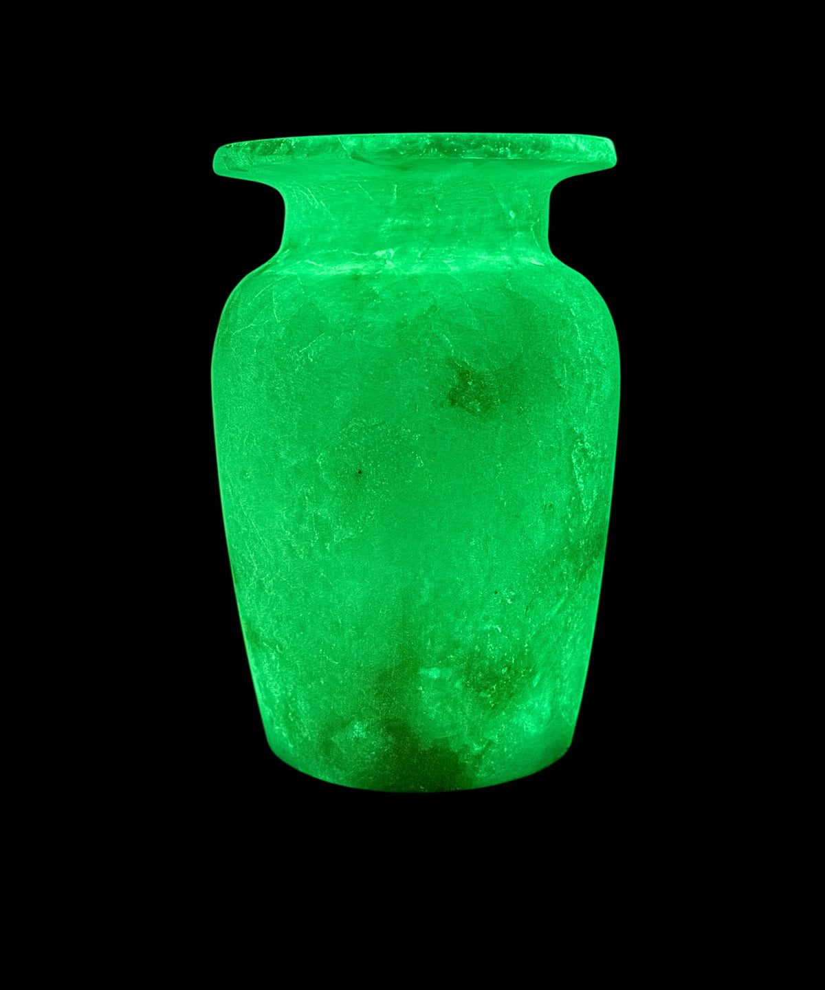 Glow in the Dark Alabaster Vase